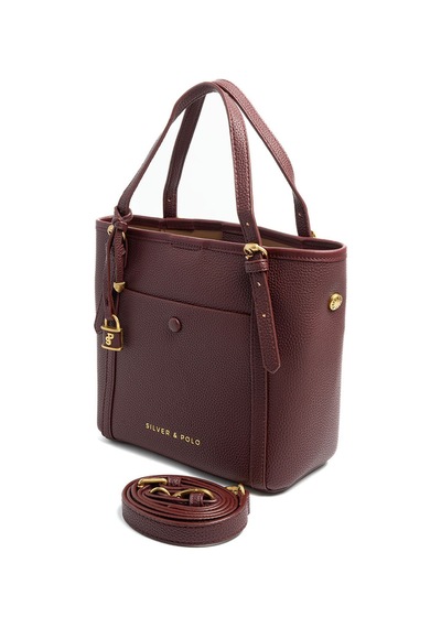 Silver Polo Sp1244 Kadın Omuz Çantası Mini Rolax Bordo-bordo
