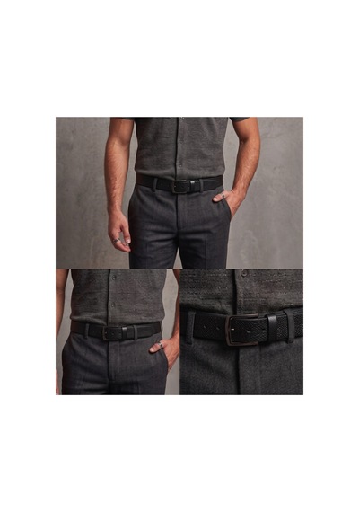Nahitatyana Hakiki Deri Unisex Kemer %100 Gerçek Deri Siyah - 923594924 Siyah