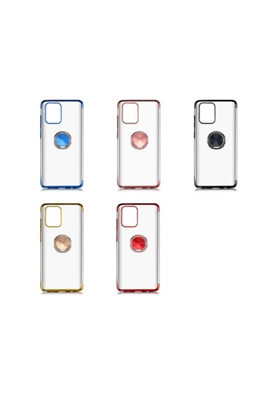 Galaxy A91 (S10 Lite) Kilif Gess Kenarlari Renkli Yüzük Aparatli 492708478