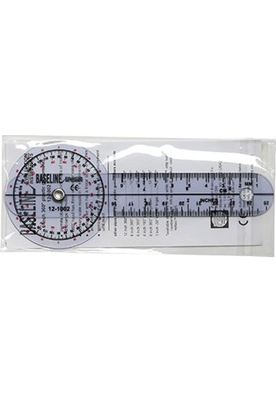 Baseline 12-1002 Plastik Gonyometre 360 Derece 15 CM