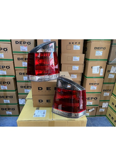 Opel Vectra C 2002-2008 Arası Depo Sağ Ve Sol Stop Lambası Takım Füme 1222695 / 1222692