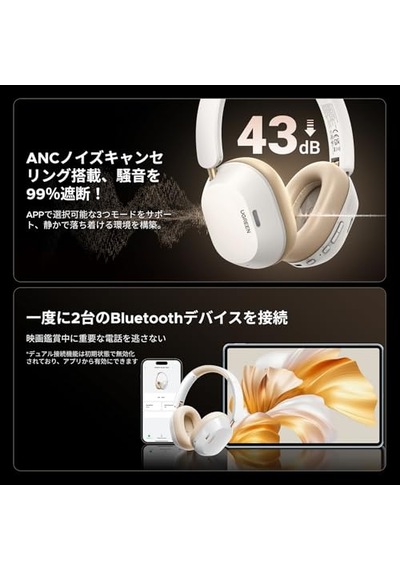 Hitune Max 5c Anc Kulak Üstü Bluetooth Kulaklık