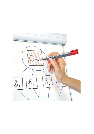 Staedtler 356 Wp4 Lumocolor Flipchart Markör Yuvarlak Uçlu 4'lü Diğer