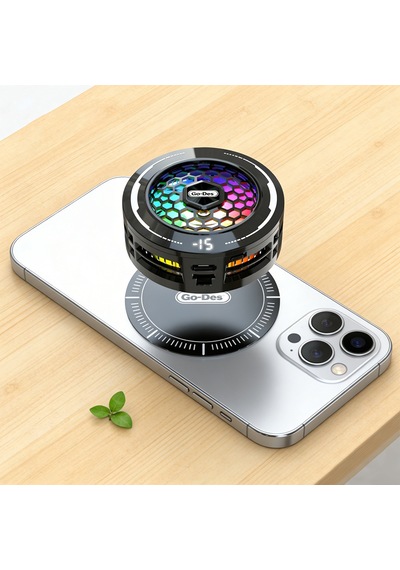 Go Des Gd-pc010 Yapay Zeka Destekli Magnetik Telefon Soğutucu Fan Siyah