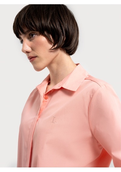 Loose Fit Kadın Gömlek U.kol Pembe