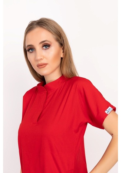 Kırmızı Çağla Model Çıt Çıtlı Hakim Yaka Soft Likra Forma Hemşire Doktor Scrubs Hastane Takımı Kırmızı Kırmızı Kırmızı Çağla Model Çıt Çıtlı Hakim Yaka Soft Likra Forma Hemşire Doktor Scrubs Hastane Takımı Kırmızı Kırmızı