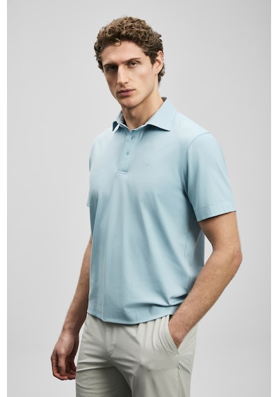 Lufian Hudson Smart Erkek Polo Tişört Açık Mavi Açık Mavi 111040234100320
