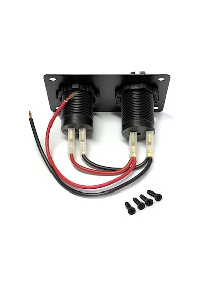 Goldsea Marine Tekne Şarj + Usb Soketi Alüminyum Çerçeveli 12-24V