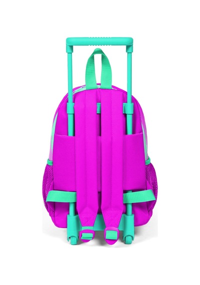 Coral High Kıds Açık Yeşil Pembe Kedi Kelebek Desenli Çekcek Anaokul Çantası 24008