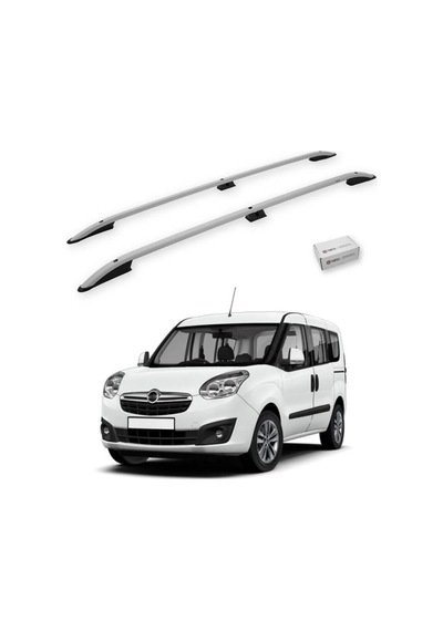 Turtle Opel Combo D 2012-2018 / Uzun Şasi Tavan Çıtası Crown Gri