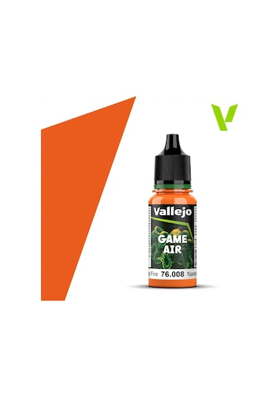 Vallejo 76008, 18 Ml. Orange Fire Model Air Maket Boyası Standart