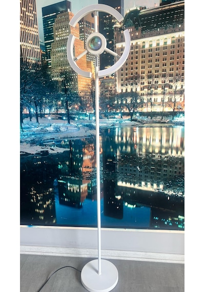Yüceeller Rgb Modern Dim Edilebilir Led Lambader Beyaz