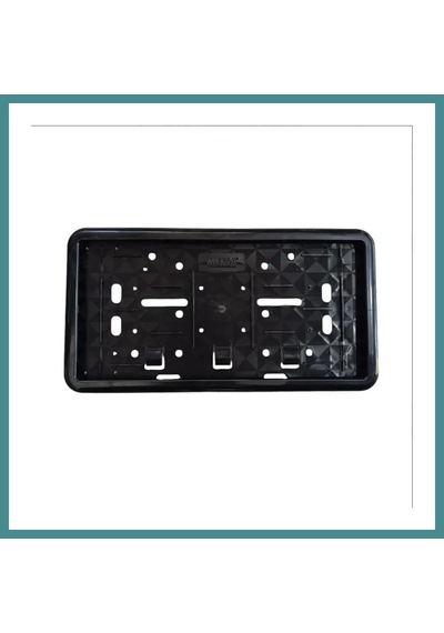 Trendexa Çerçeveli Motosiklet Plakalık Plaka Altlığı Siyah 26x17cm 1 Adet Mac