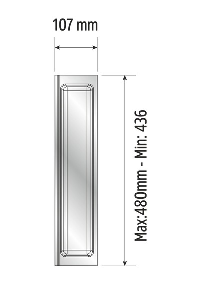 Mutfak Çekmece Içi Kaşıklık, Beyaz Tek Bölmeli Modül 11cm X 48cm Antrasit