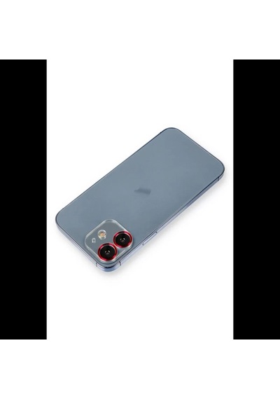 Apple İphone 12 Metal Kamera Lens Koruma Cam - Kırmızı