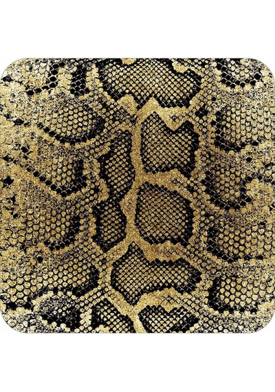 Gold Krokodil Desen Banyo Halısı Klozet Paspas Seti Bs325