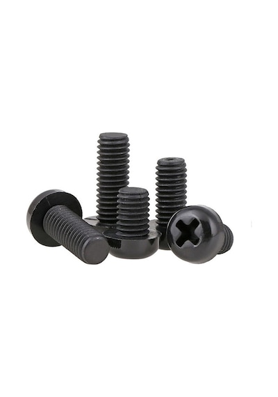 M3 X 5Mm Plastik Civata Vida Siyah X 5 Adet