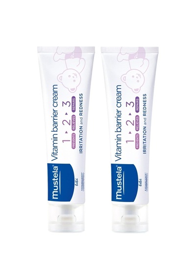 Mustela Vitamin Barrier 1.2.3 Pişik Kremi 100 ml 2 adet