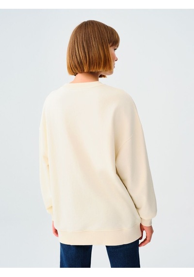 LOFT Loose Fit Kadın Sweatshirt Lf2037526 Q1.v1 Beyaz