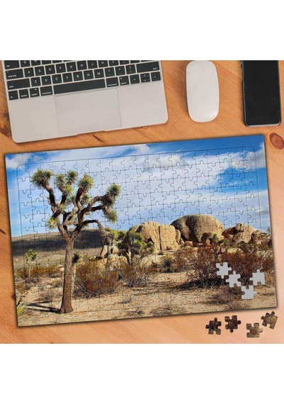 Kuru Toprak, Ağaç Ve Kayalıklar 240 Parça Puzzle Yapboz-75277