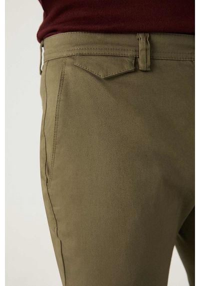 Twn Slim Fit Yeşil Armürlü Chino Pantolon 7ecc3s208232m Çok Renkli