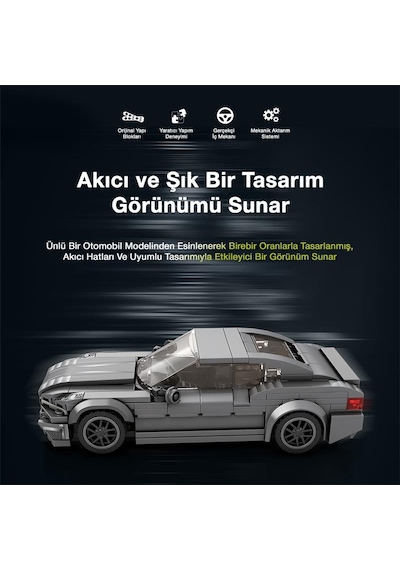 Reobrix Creator 815 Bmw 2 Serisi Spor Araba Yaratıcı Yapı Blok Seti Building Blocks - 369 Parça
