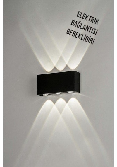 Elektrikle Çalışır, 12 Watt 3000 Kelvin Ledli, İç Ve Dış Mekan Aplik, Yüksek Işık Güçlü Led Aplik Gün Işığı