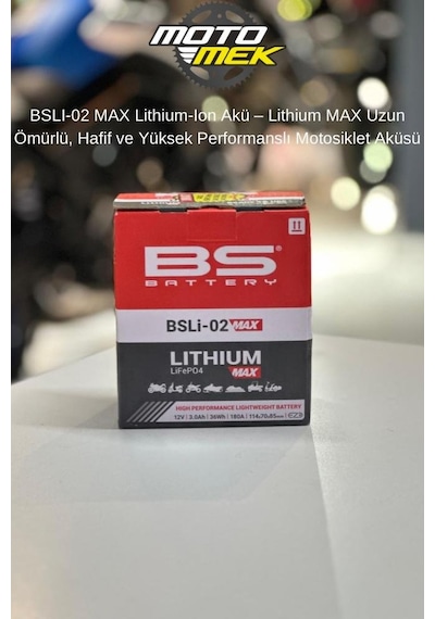 Honda Cbr 500r Cg 125 Titan Cl 250 Cl-x 250 Bslı-02 Max Lithium-ıon Akü Uzun Ömürlü