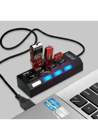Usb Hub 3.0 Hub Usb Splitter 4/7 Bağlantı Noktaları Çoklu Usbhubs 2.0 Güç 4ports Usb3.0