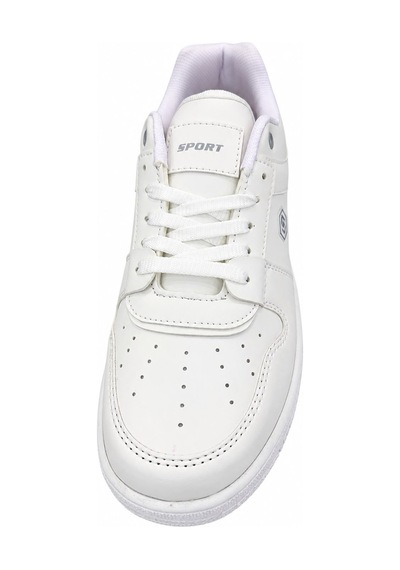 Papucumun Dünyası Unisex Bağcıklı Hafif Sport Tasarım Günlük Mevsimlik Sneaker Beyaz
