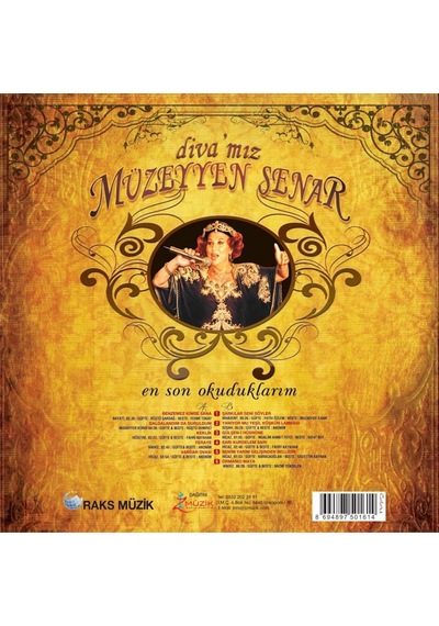 Müzeyyen Senar Diva'mız En Son Okuduklarım Gold Viny Renkli Plak, Lp