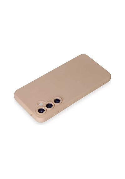 Newface Samsung Galaxy S24 Kılıf Nano İçi Kadife Silikon - Pudra
