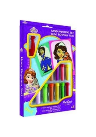 Prenses Sofia& Arkadaşı Kum Boyama Seti (2'Si 1 Arada) Ds-18