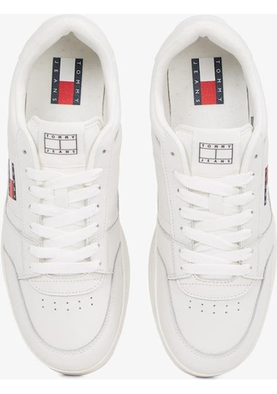 Tommy Hilfiger Erkek Rahat Düz Taban Nefes Alabilir Üst Yüzeyli Deri Beyaz Sneaker Em0em01574-ybl-12285 Beyaz Tommy Hilfiger Erkek Rahat Düz Taban Nefes Alabilir Üst Yüzeyli Deri Beyaz Sneaker Em0em01574-ybl-12285 Beyaz