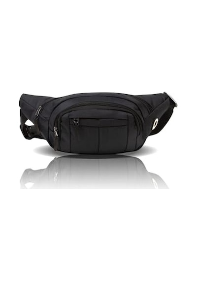 2As Av A Dos Siyah Unisex Suya Dayanıklı Çapraz Askılı Omuz Bel Çanta Günlük Yürüyüş Koşu Outdoor Çanta 341 Siyah