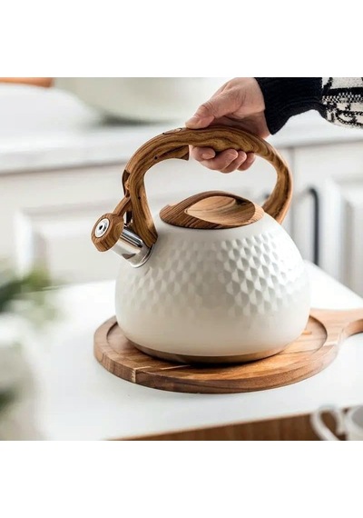 Modern Tasarım Düdüklü Kettle 3l Paslanmaz Çelik Ergonomik Su Isıtıcı Çaydanlık Islıklı Diğer