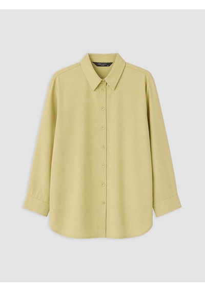 Lcw Modest Haki Loose Fit Kadın Gömlek