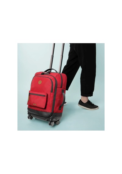 Pıtas Cabaia Soft Suitcase 4 Wheels Cebu Small Unisex Valiz Pink