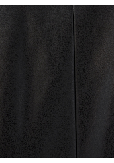 Oversize Fit Kadın Mont Pu Siyah