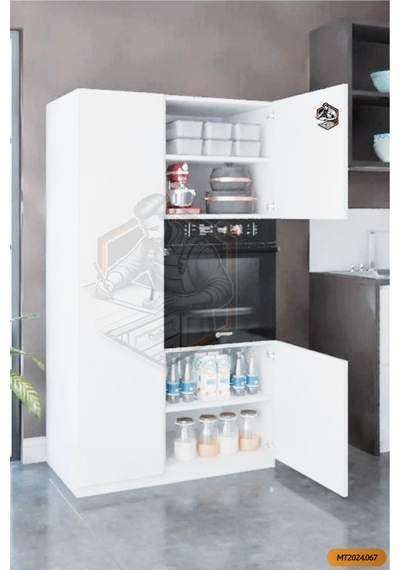 Tamamı Mdf Maxi Ankastre Fırını Dolabı 3 Kapaklı Çok Amaçlı Mutfa