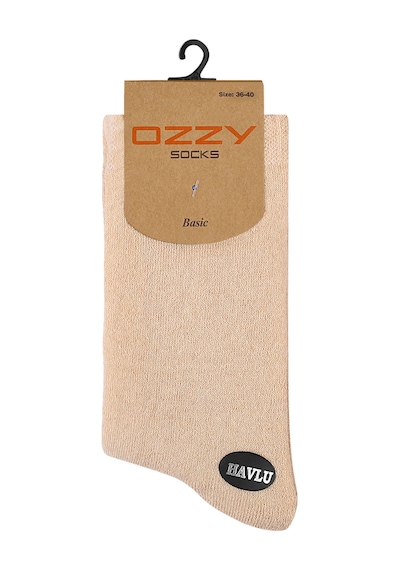 Ozzy Socks Kadın Kışlık Dayanıklı Topuk ve Burun Havlu Soket Çorap - 4 Çift Çok Renkli