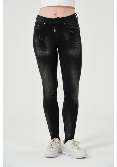 Barmore Skinny Fit Jean Kadin Siyah