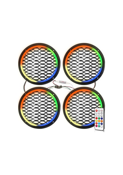 Midrange Kapağı Neon Rgb Pixel Ledli Animasyonlu 20cm 4 Adet
