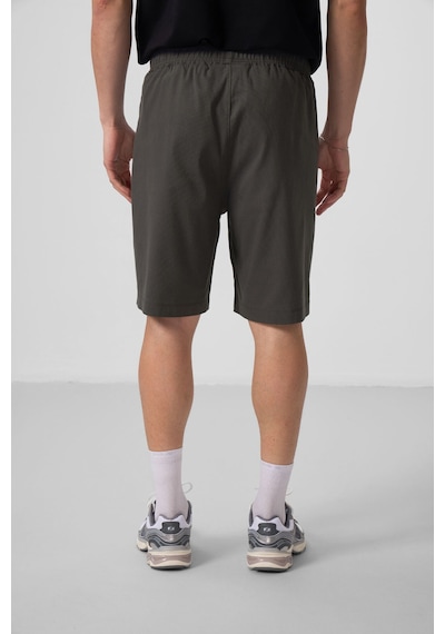 Tommylife Antrasit Standart Fit Dokuma Hafif Esnek Chino Şort - 81290 Antrasit