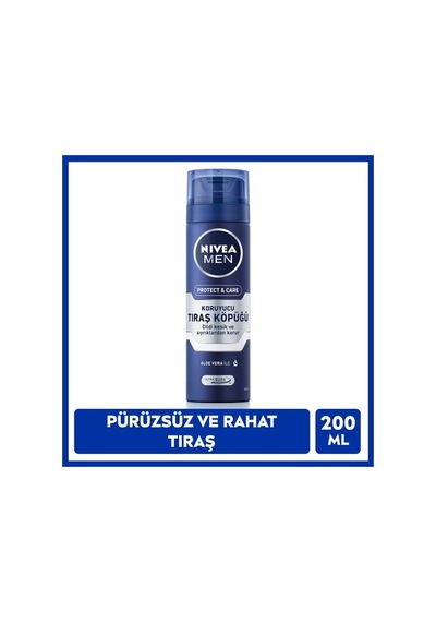 Nıvea Men Protect&care Tıraş Köpüğü 200ml Kuru Ciltler İçin Pürüzsüz Tıraş
