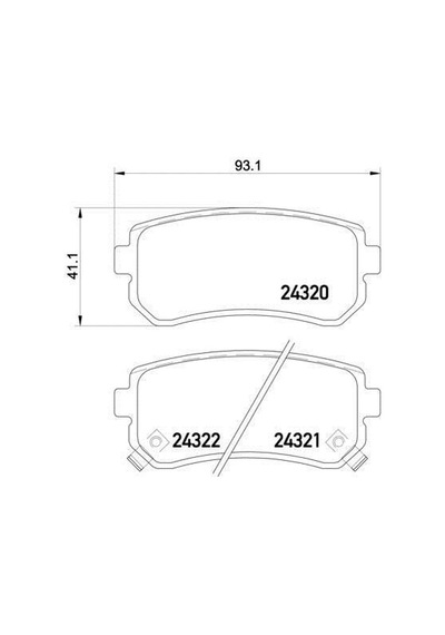 Kia Rio Arka Fren Balatası Wgn 583021ga00