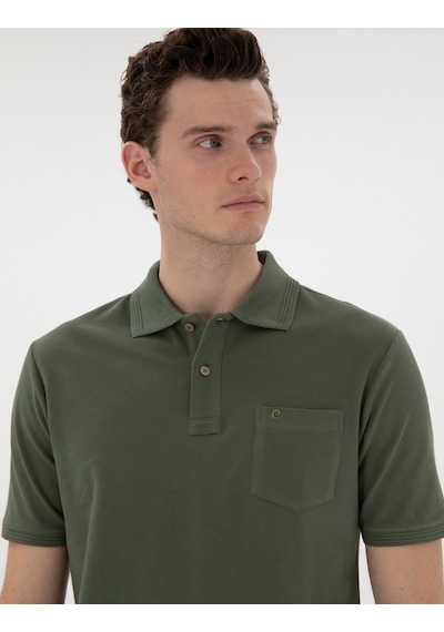 Pierre Cardin Erkek Haki Tişört Basic 50302538-vr027 Haki