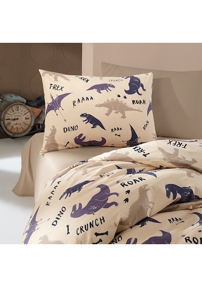 Coté Blanc Dino %100 Pamuk Tek Kişilik Nevresim Takımı
