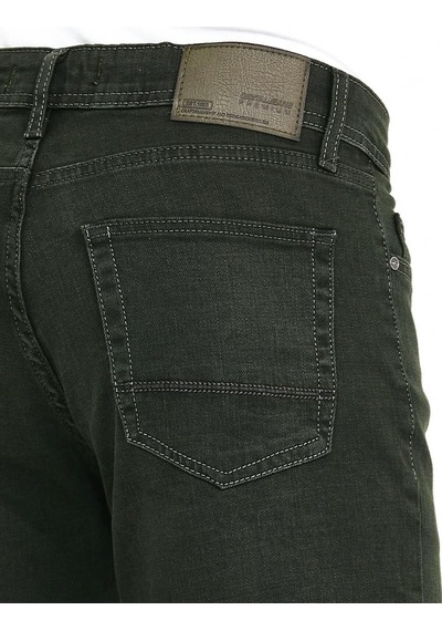 Digital Jeans Normal Kesim Fermuarlı Geniş Paça Yüksek Bel Erk Haki Açık Gri