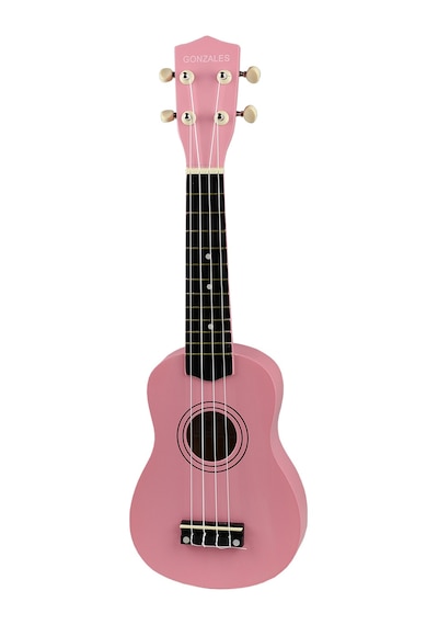 Gonzales Xu2101-Pk Pembe Renk 4 Telli Ukulele Gitar